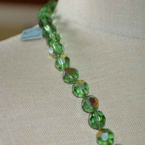Corocraft Green Aurora Borealis Crystal Bead - Picture 3 of 5